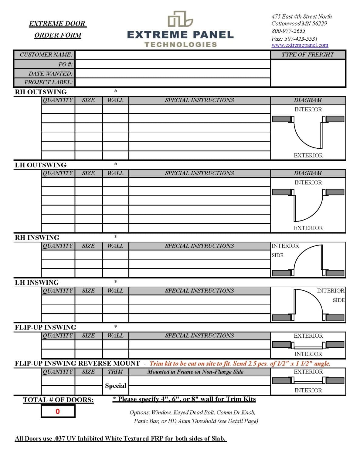 Extreme Heavy Duty Doors